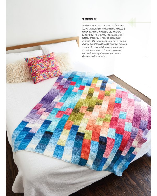 Вяжем пледы в лоскутной технике:известные дизайнеры,модные проекты,свеж.тренды