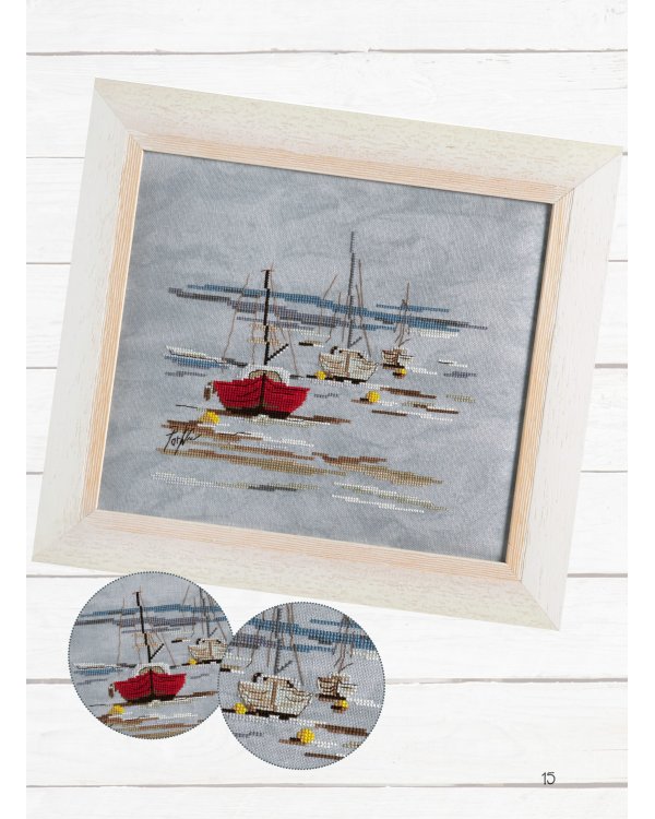 Французская вышивка крестом. Загадочный океан Изабель Вотье. 20 крупных схем