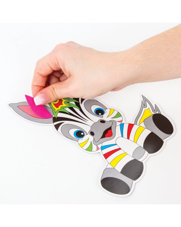 Аппликация из фетра "Зебра", 20х15 см