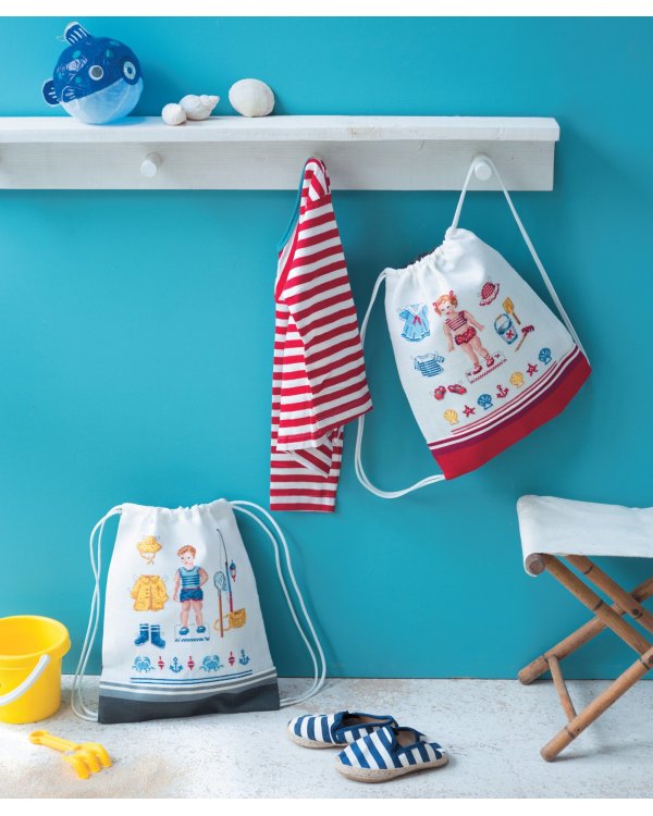 Французская вышивка крестом.Морские и летние сюжеты Вероник Ажинер