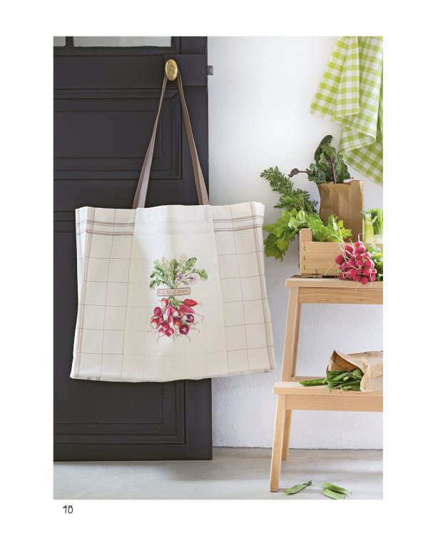 Французская вышивка крестом:Любимый огород Вероник Ажинер