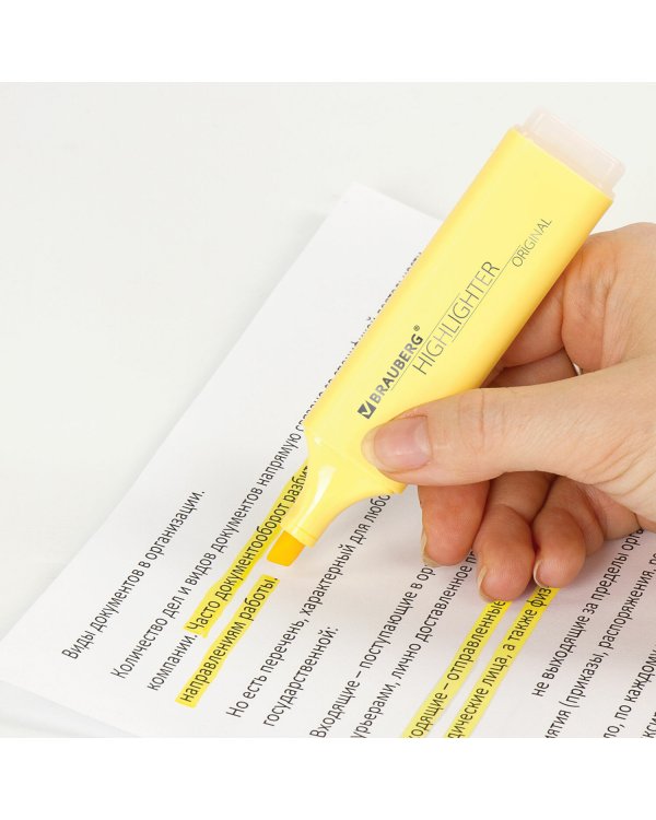 Текстовыделитель "Original Pastel", цвет ваниль, линия 1-5 мм