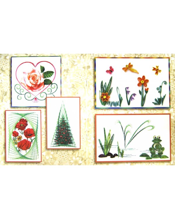 Рисуем нитью. Оригинальные поделки в технике изонить