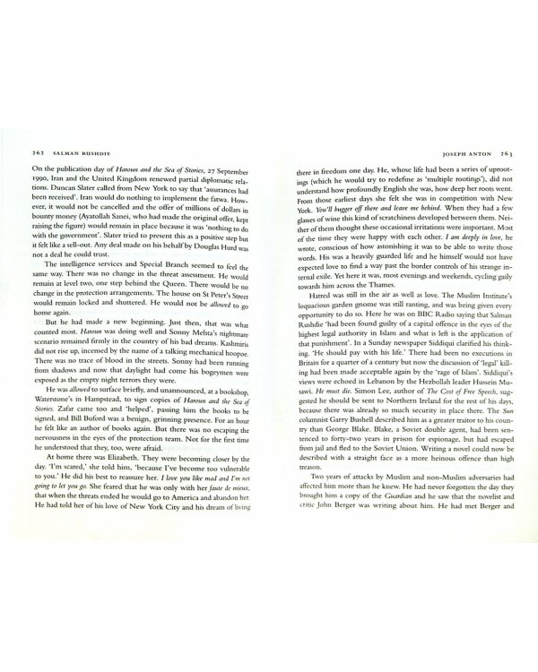 Joseph Anton. A Memoir