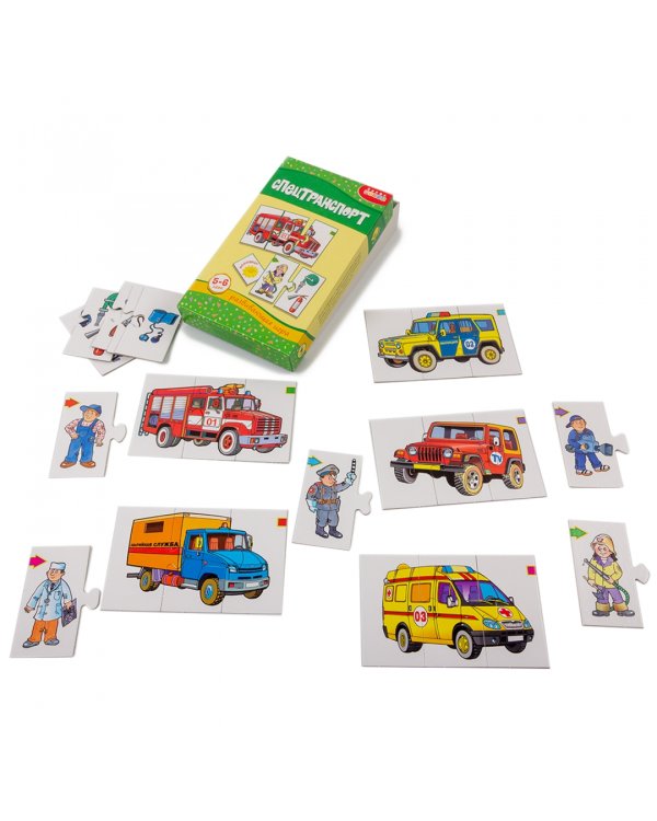 Развивающая мини-игра. Спецтранспорт. 5-6 лет