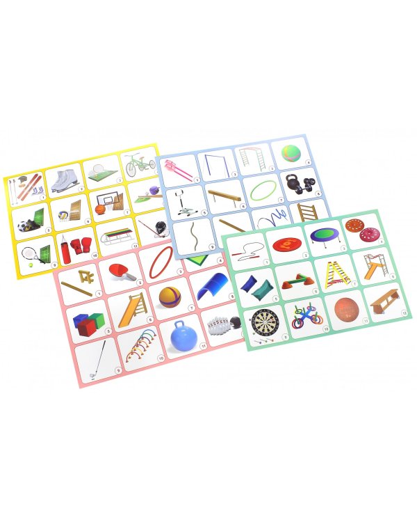 Комплект плакатов с методическим сопровождением "Спортивный инвентарь". ФГОС