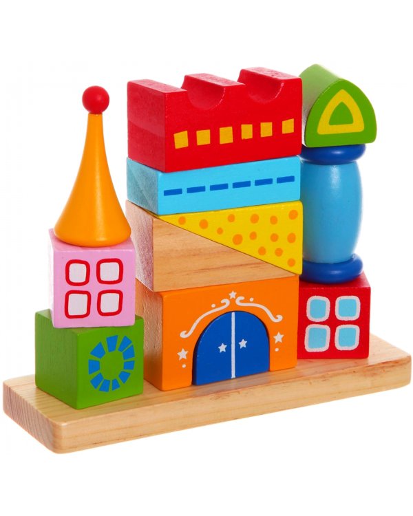 Деревянная логическая пирамида. Сказочный замок