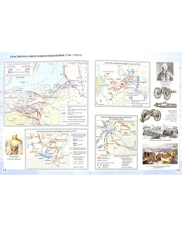 История России. 8 класс. Конец XVII - XVIII века. Атлас. ИКС