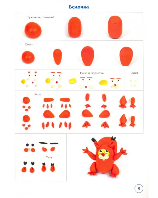 Мастер Самоделкин. Лепка из пластилина. 8 карт-моделей с методическими рекомендациями. ФГОС ДО