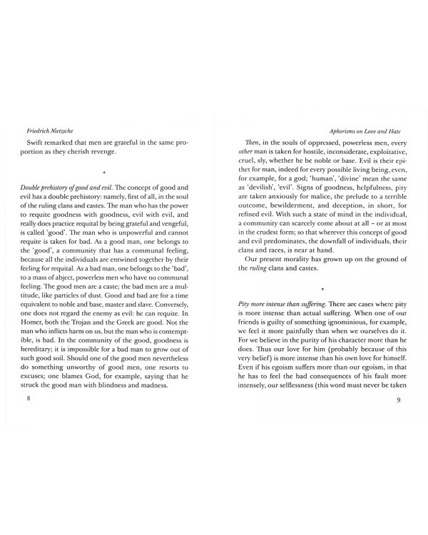 Aphorisms on Love and Hate