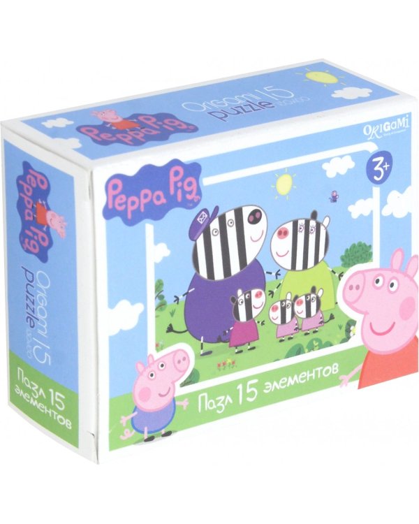 Пазл-мини. Peppa Pig, 15 элементов