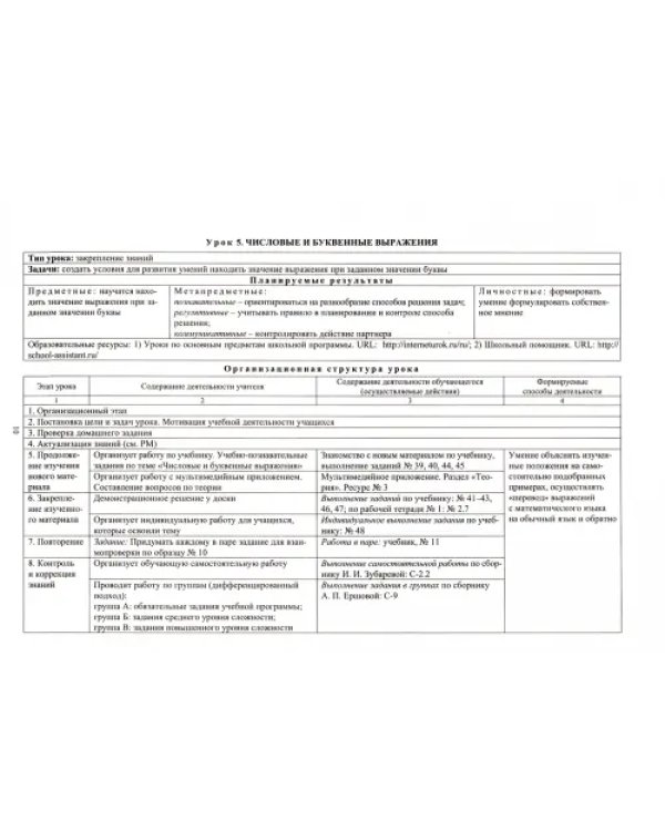 Математика. 5 класс. Технологические карты уроков по учебнику И.И. Зубаревой, А.Г. Мордковича. ФГОС