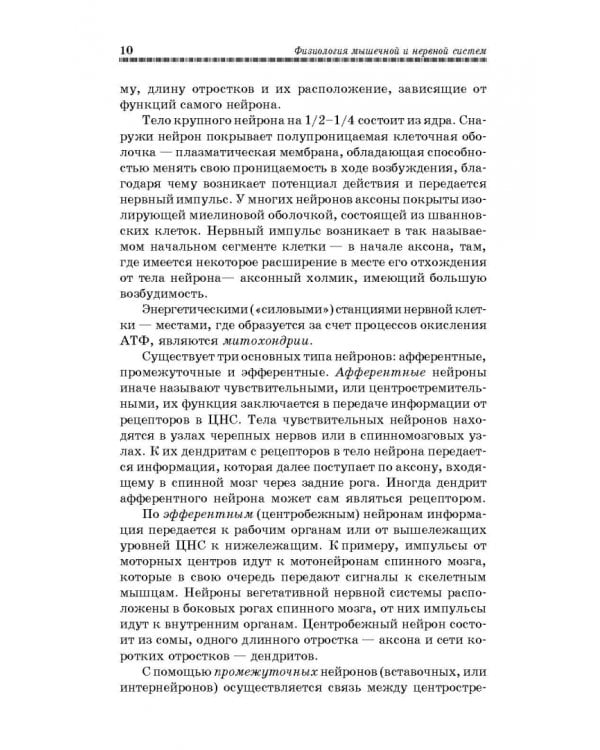 Физиология мышечной и нервной систем. Учебное пособие