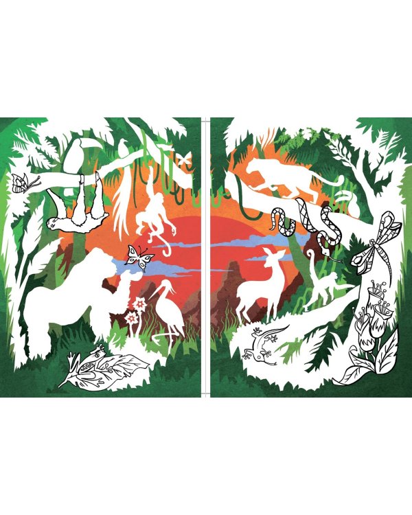 Силуэты. Книга для раскрашивания