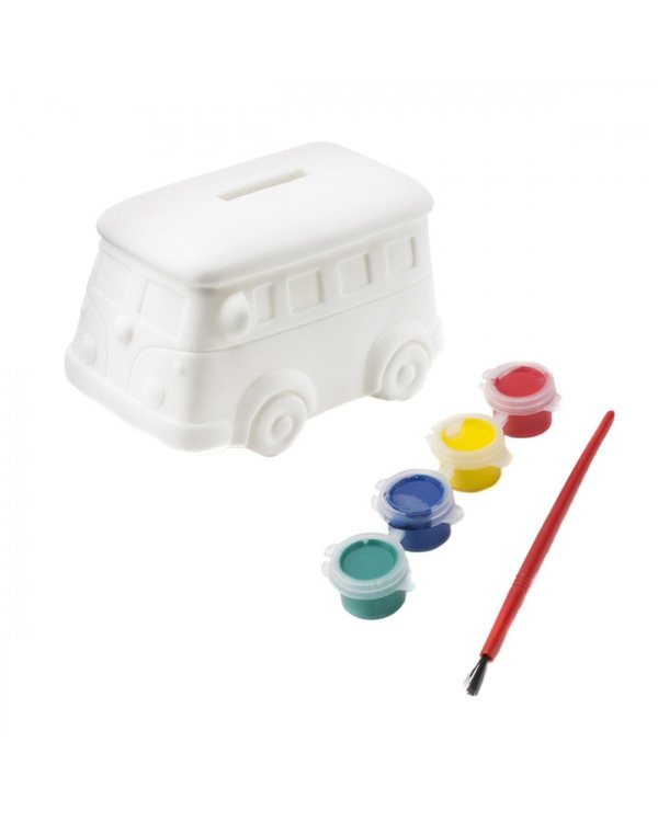 Копилка-раскраска. Автобус