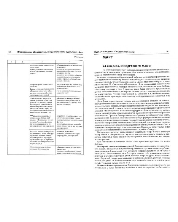 Комплексное планирование образовательной деятельности с детьми 3-4 лет. ФГОС