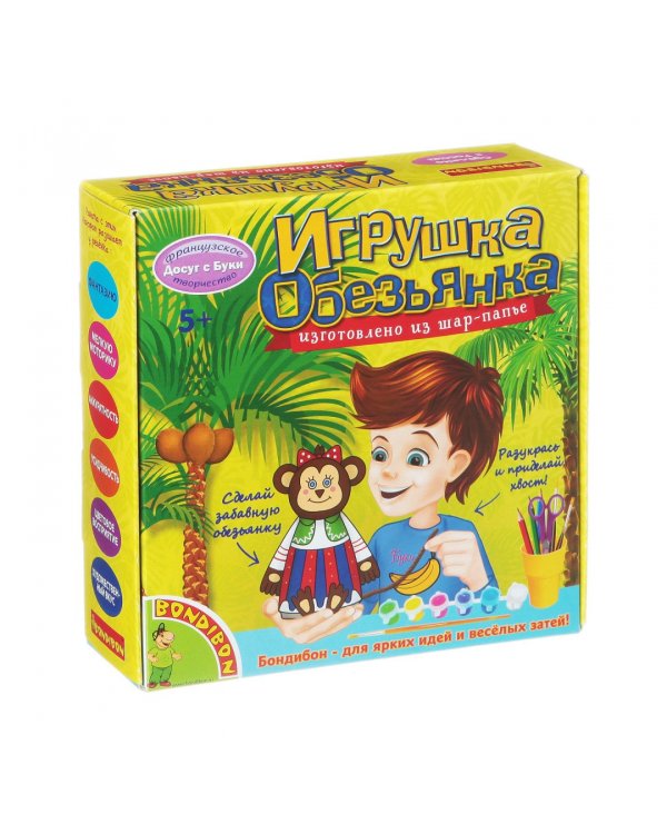 Игрушки из шар-папье. Обезьянка, девочка