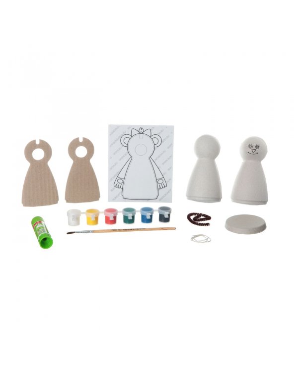 Игрушки из шар-папье. Обезьянка, девочка