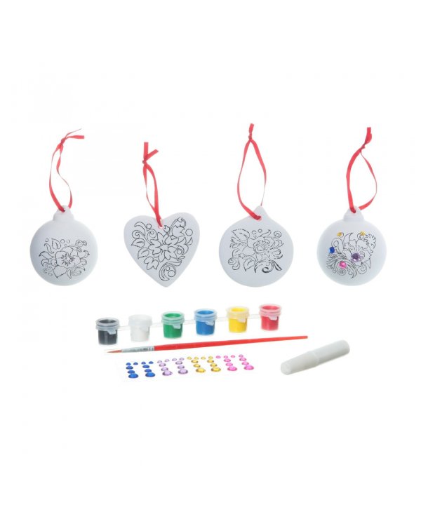 Набор для творчества. Ёлочные украшения со стразами
