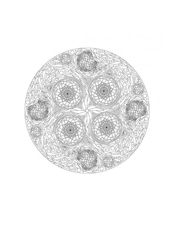 Новые мандалы. Мини-раскраска-антистресс для творчества и вдохновения