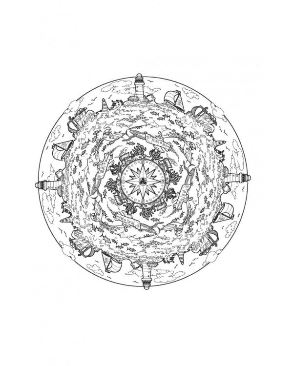 Новые мандалы. Мини-раскраска-антистресс для творчества и вдохновения