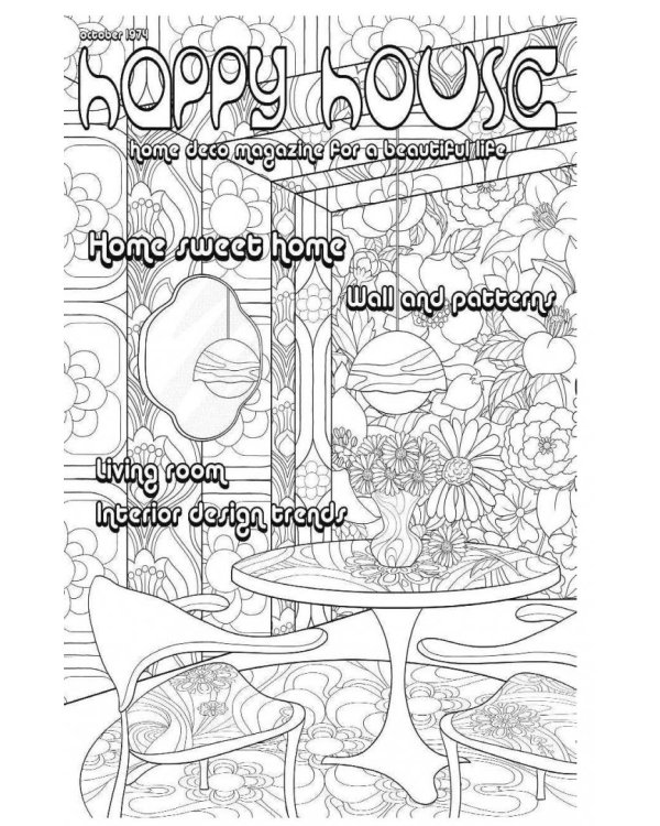 Цветочная фантазия. Мини-раскраска-антистресс для творчества и вдохновения