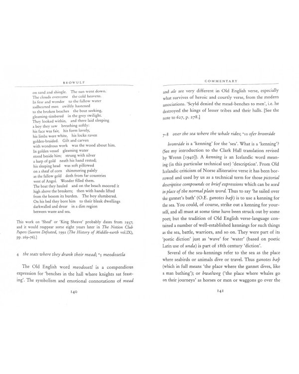 Beowulf: A Translation and Commentary, Together with Sellic Spell