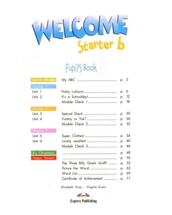 Welcome Starter b. Pupil's Book