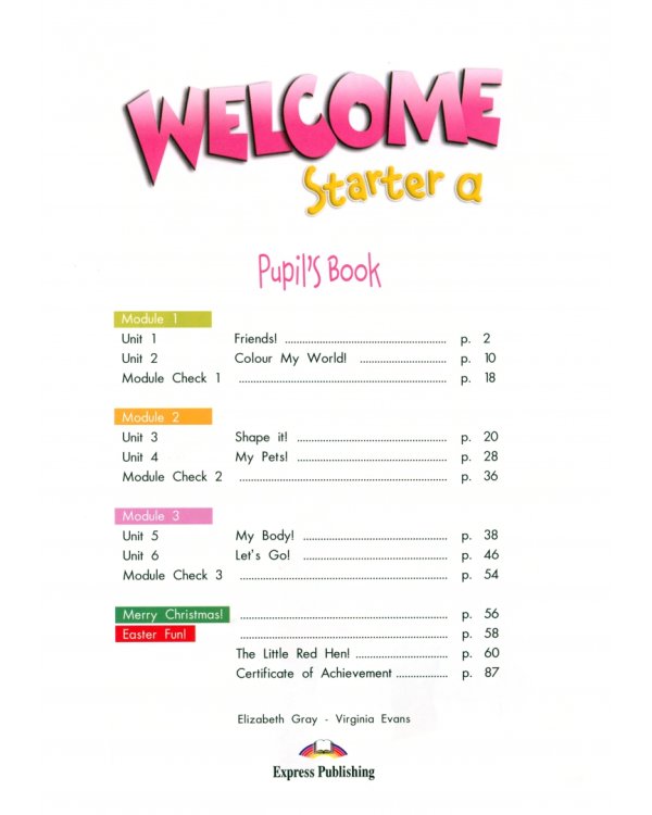 Welcome Starter a. Pupil's Book