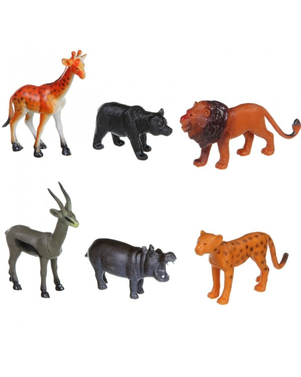 Набор животных. Дикие животные, 6 штук
