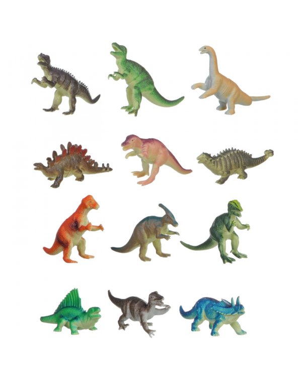 Набор животных. Динозавры, 12 штук