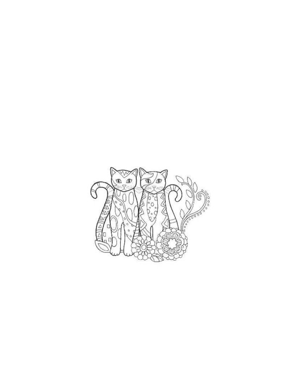 Котики. Блокнот-раскраска