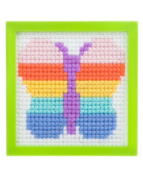 Набор для вышивки на канве. Бабочка