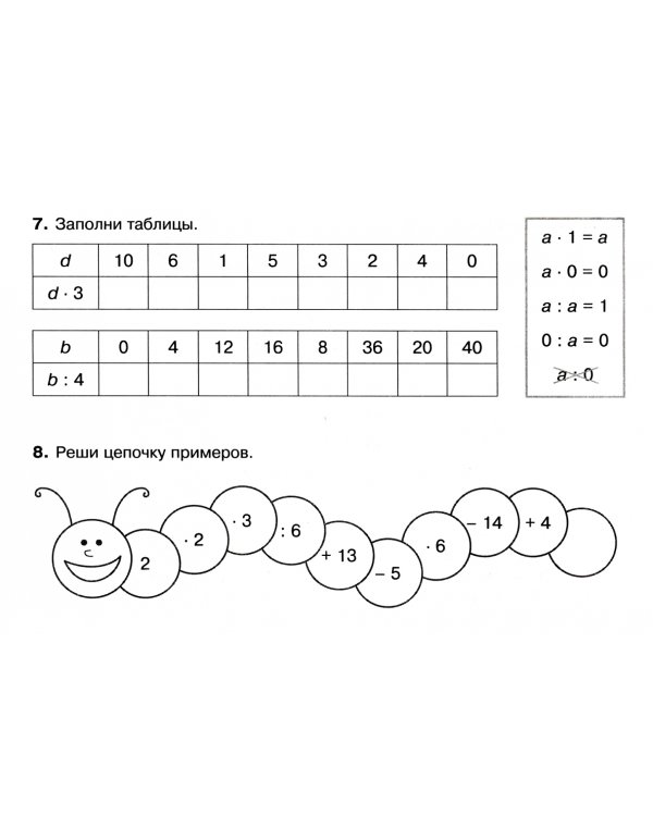 Математика. 3 класс. Тренировочные упражнения. ФГОС