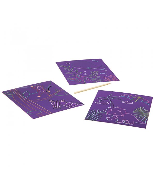 Цветная гравюра. Динозавр. Зебра. Кит