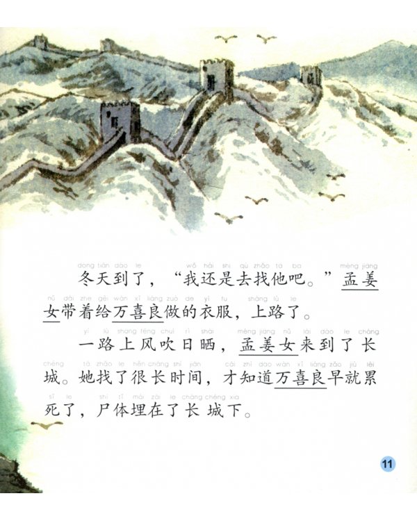 Chinese Graded Readers (Intermediate). Folktales - The Tear of Meng Jiangnu (+ CD-ROM)