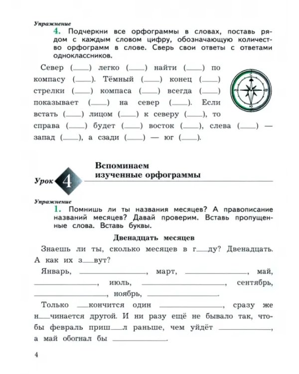 Пишем грамотно. 4 класс. Рабочая тетрадь. В 2-х частях. Часть 1
