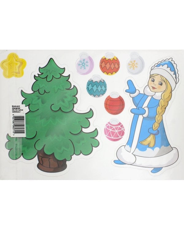 Магнит мягкий. Елочка и Снегурочка