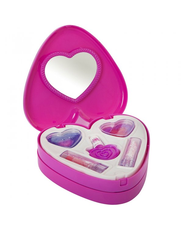 Набор детской декоративной косметики. Eva Moda. Косметичка-сердце