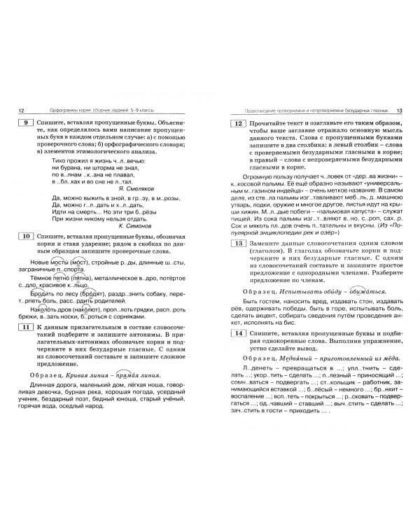 Русский язык. 5-9 классы. Орфограммы корня. Сборник заданий. ФГОС