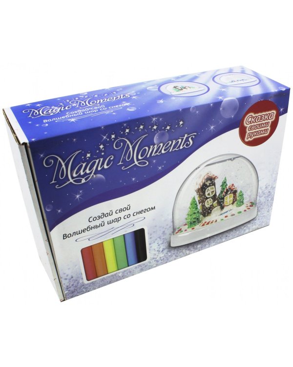 Создай Волшебный шар со снегом. Домики