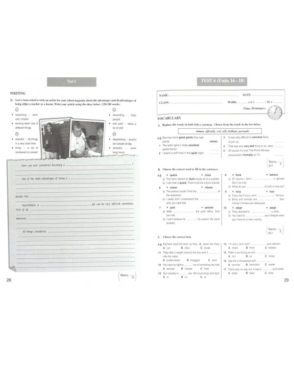Enterprise 3. Pre-Intermediate. Test Booklet