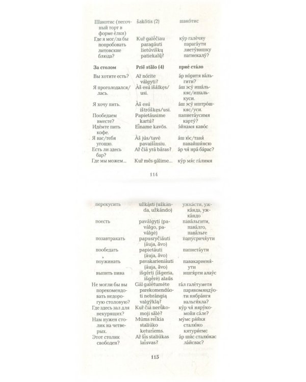 Русско-литовский разговорник