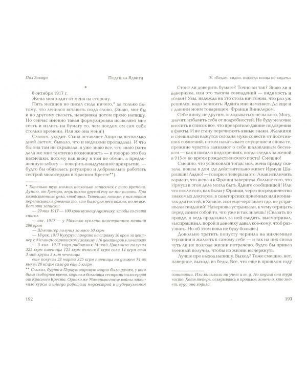 Подушка Ядвиги. Дневник