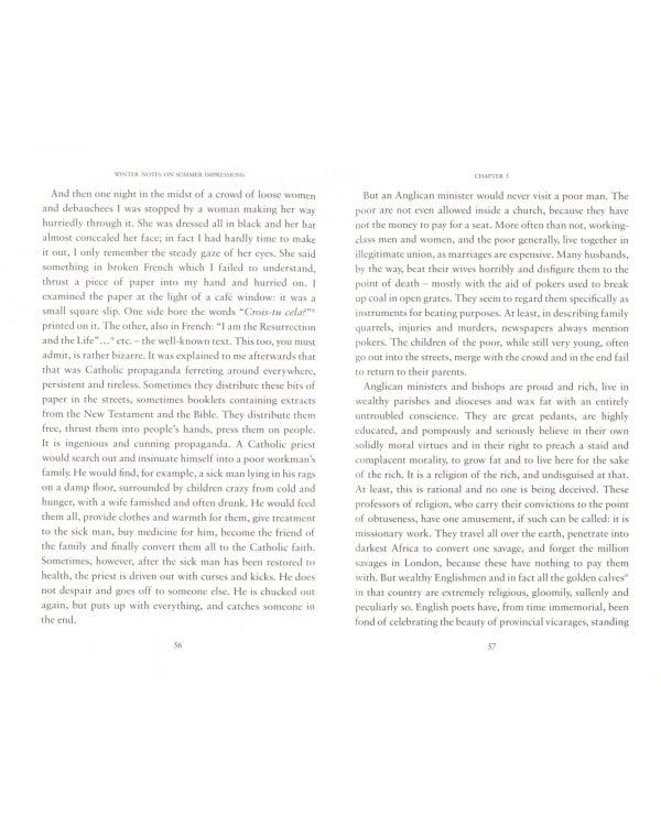 Winter Notes On Summer Impressions