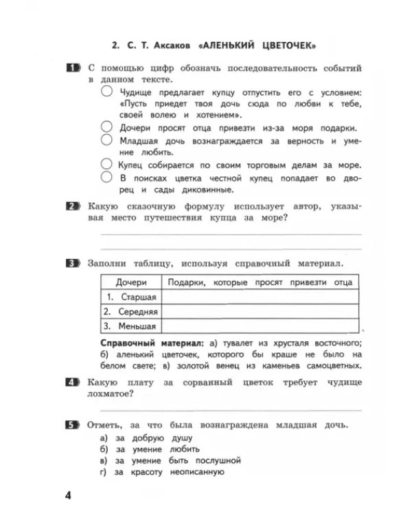Литературное чтение. Как я понял текст. 4 класс. Задания к текстам. ФГОС