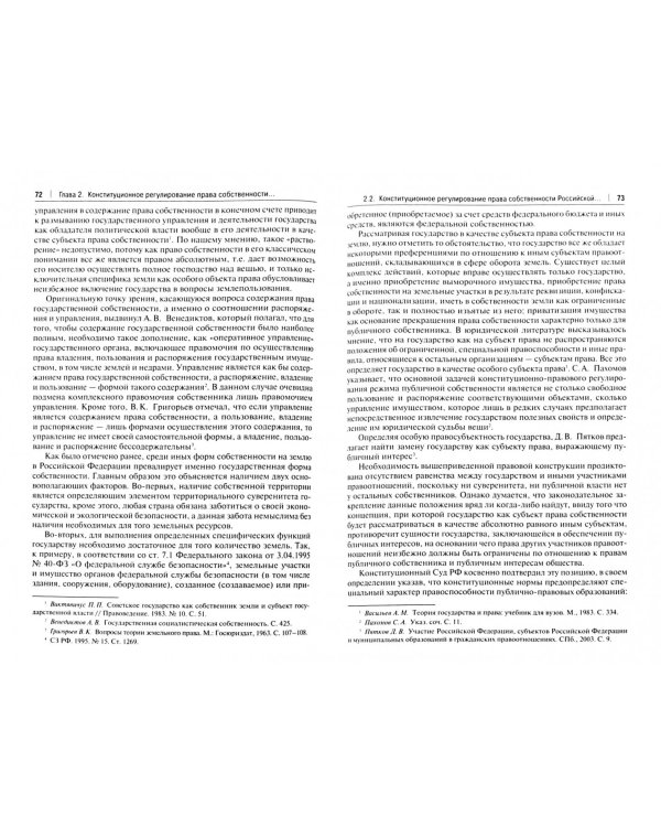 Конституционное регулирование права собственности публичных образований на землю в РФ. Монография