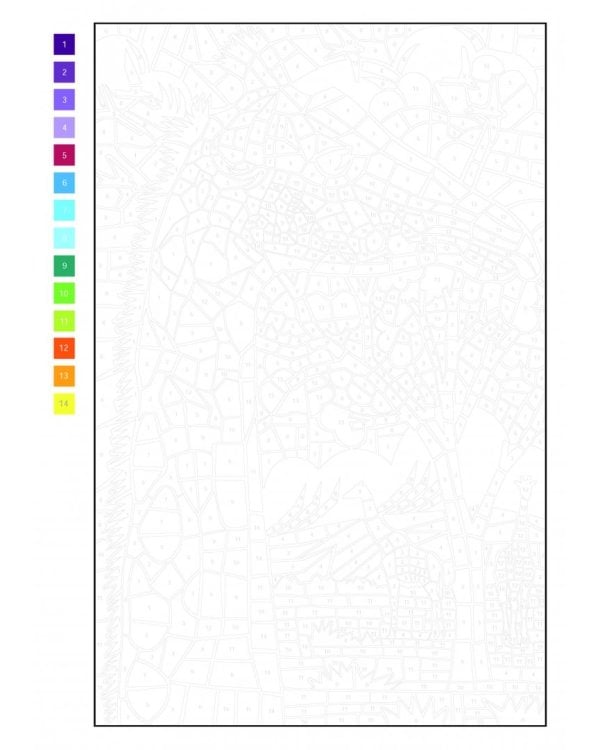 Цветовой квест. Животные. Непростые картины по номерам