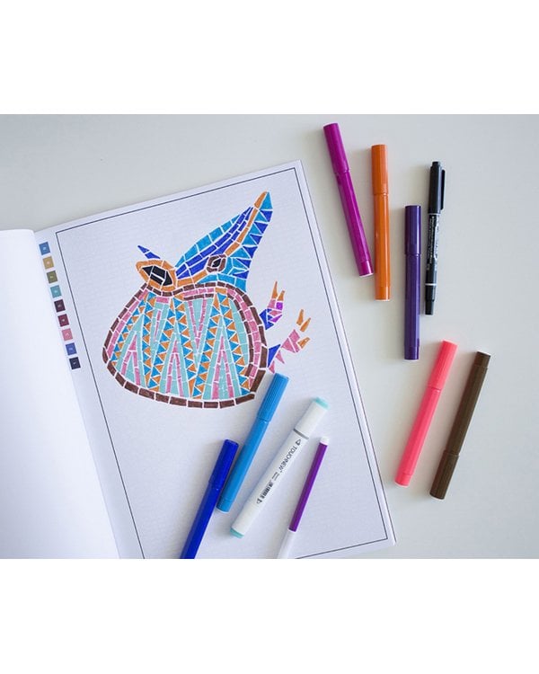 Цветовой квест. Животные. Непростые картины по номерам