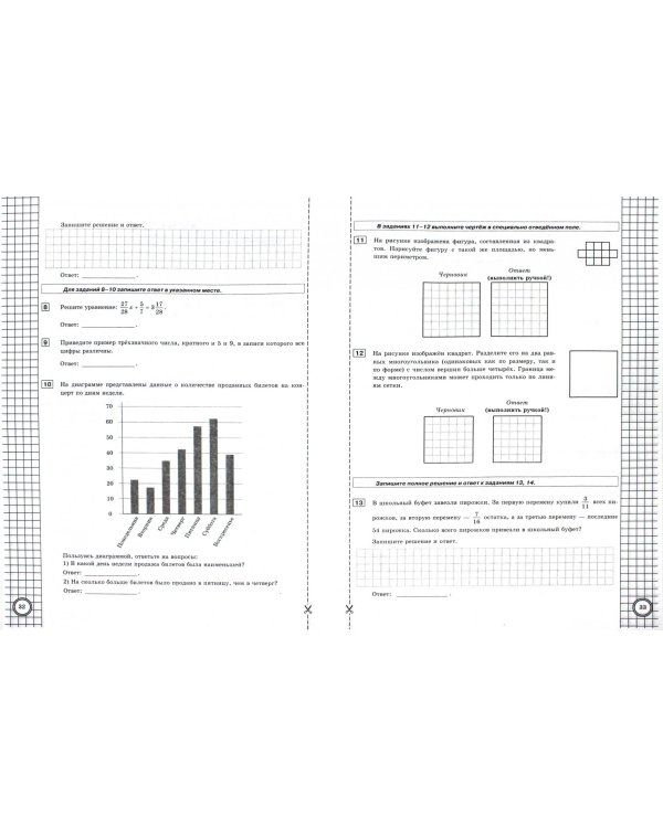 ВПР. Математика. 6 класс. Практикум по выполнению типовых заданий. 15 вариантов. ФГОС